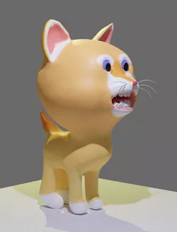 cartoon cat 02 3D model