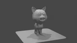 cartoon cat 3D model