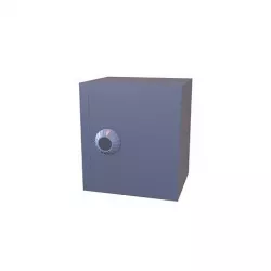 Cartoon Safe Box v1 003 Low-poly 3D model
