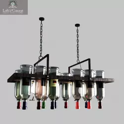Chandelier Bottle Bar Rectangle 80 3D model