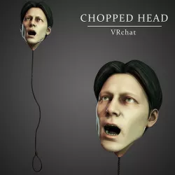CHOPPED HEAD Low-poly 3D model