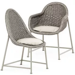 Chopstix armchair and Chopstix side chair by Janus et Cie 3D model