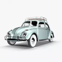 CLASSIC BEETLE 1966 3D model