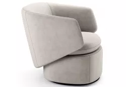 Crescent Swivel Chair Westelm 3D model