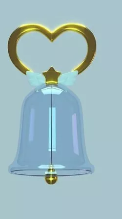 Cristal Carillon Sailor Moon Cristal Chibiusa bell Low-poly 3D model