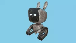 Cute Robot 04 Rust Destroyed - Character Design Fashion Low-poly 3D model