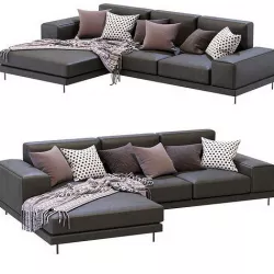 DItre Italia Shade Chaise Lounge Leather 3D model