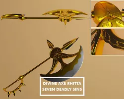 Divine Axe Rhitta Escanor Axe - Seven Deadly Sins 3D model