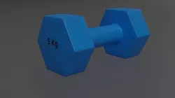 Dumbbell Hexagon 3D model