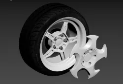 e36 Throwing stars Rims Low-poly 3D model