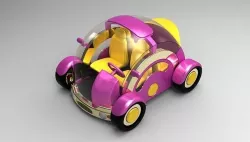 ECar metalbeetle 3D model