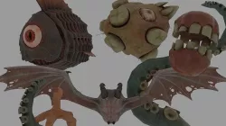 Eldritch Abominations PBR Model Pack Low-poly 3D model