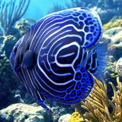 Emperor Juvenile Angelfish 3D model