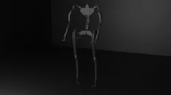 Exoskeleton Low-poly 3D model