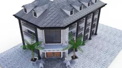 Exotic hotel 3D model