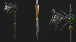 Fantasy Stylish- Staff of Demon Wing Low-poly 3D model