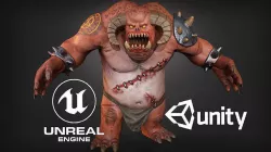 Fat Demon Low-poly 3D model