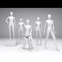Female Mannequin Pose Group 3D model