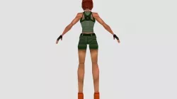 Female model 3D model