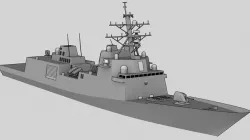 FFG 62 Constellation class Low-poly 3D model