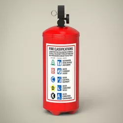 Fire extinguisher 3D model