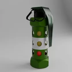 Flashbang grenade Stun grenade 3D model