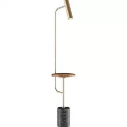 Floor Lamp With Table And Usb Charging 3D model