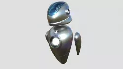 Flying Robot 04 Iron - Character SciFi Design Low-poly 3D model