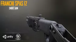 FRANCHI SPAS12 Low-poly 3D model