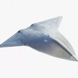 Future Fighter Jet Drone Concept 3D model