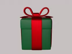 Giftbox Low-poly 3D model