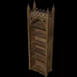 Gothic Bookshelf 3D model