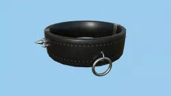 Gothic Choker Collar 01 Black Metal - Character Design Fashion Low-poly 3D model