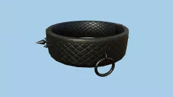 Gothic Choker Collar 06 Black Cobalt - Character Design Fashion Low-poly 3D model