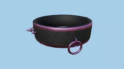 Gothic Choker Collar 08 Pink Black - Character Design Fashion Low-poly 3D model