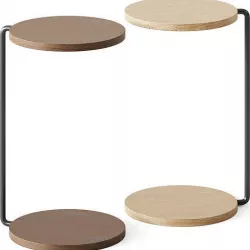 Hale C Side Table Walnut Lifestorey 3D model