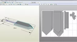Hashirama Long Sword Foam Template Cosplay 3D Model Pepakura 3D model