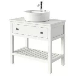 HEMNES TORNVIKEN Open sink cabinet with sink 3D model