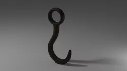 Hook Rusty 3D model