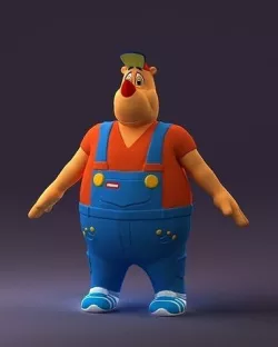 Humanoid man rhino 0885 3D model