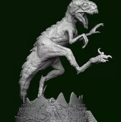 Hybrid Jurassic world Scorpius rex baby 3D model