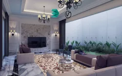 interior american classic style 3D model