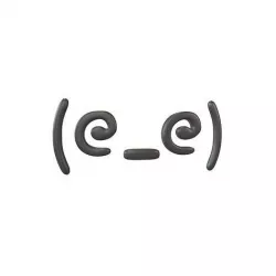 Japanese Emoticons v5 001 Low-poly 3D model