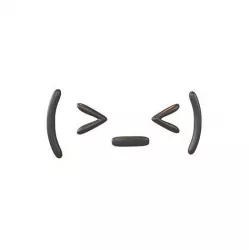 Japanese Emoticons v8 001 Low-poly 3D model