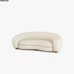 Jean Royere Polar Bear Sofa 3D model
