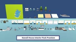 Kawaii House Pack Premium Low-poly 3D model