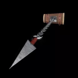 Kunai with chain Low-poly 3D model