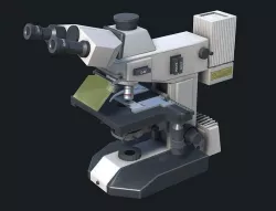 Lab Microscope Low-poly 3D model