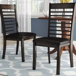 Lapinski Ladder Back Side Chair in Espresso 3D model