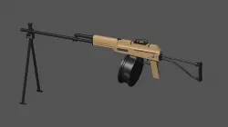 Light machine gun CZ2000 Low-poly 3D model
